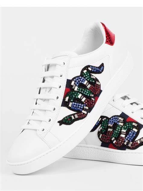 gucci snake sneakers cheap|gucci ace embroidered sneakers.